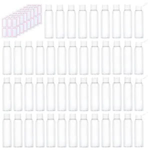 Bouteilles de rangement 20pcs 120 ml / 4 oz en plastique transparent en plastique transparent vide BPA CONTAGEMENTS DE VOYAGE POUR LOTIONS DE LOTIONS DE SHAMPOOY