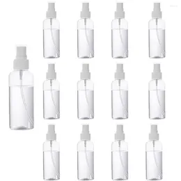 Bouteilles de rangement 20pcs 15 ml-100 ml bouteille de pulvérisation en plastique transparence fine brume mini voyage rechargeable réutilisable liquide liquide en gros en gros