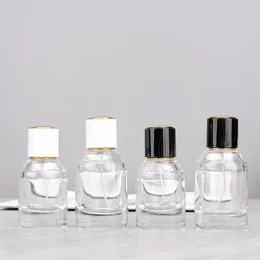 Botellas de almacenamiento 20pcs 30/50ml Clear Glass Perfume Bottle Botella de reemplazo de reemplazo alto de gama sub-botella recargable