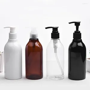 Bouteilles de stockage 20pcs 300ml vide bouteille en plastique transparent noir avec pompe de lotion pour shampooing distributeur conteneur soins personnels cosmétiques