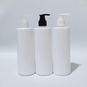 Bouteilles de stockage 20pcs 350ml Vide Blanc Cosmétique PET Lotion Pompe Pour Gel Douche Shampooing Savon Liquide Emballage