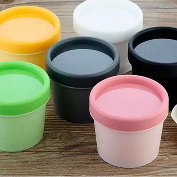 Bouteilles de rangement 20pcs 50 ml 100 ml de grammes contenants cosmétiques Masque cylindre vide PP Bouteille de bouteille