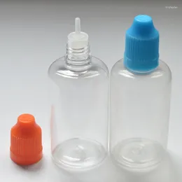 Bouteilles de rangement 20pcs 50 ml clairs complexe de bouteille dure à la bouteille dure avec un capuchon à l'épreuve de l'enfant E Liquid Aedle Fial