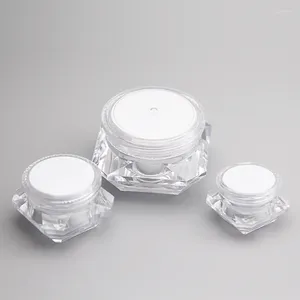 Bouteilles de stockage 20 pièces 5g 10g 15g vide Mini masque transparent crème conteneurs boîte pots en plastique pour emballage cosmétique visage