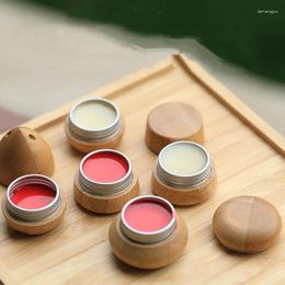 Opslagflessen 20 stks 5g natuurlijke bamboe pot met aluminium tank lege oogcrème en lippenstift cosmetische container mini draagbare verpakking