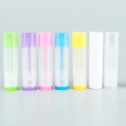 Botellas de almacenamiento 20pcs vacío 5 ml recargable de lápiz labial recipiente de contenedores cosméticos contenedores de bricolaje de bricolaje protable botella
