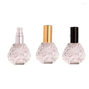 Opslagflessen 20 stuks leeg helder glas spray goud zilver zwart pomp cosmetische geur verstuiver 15 ml mini parfum hervulbare fles