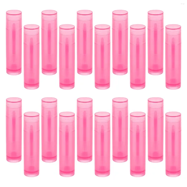 Botellas de almacenamiento 20 piezas Tubos de brillo de labios vacíos Contenedores 5 g Muestra de lápiz labial DIY para cosméticos limpiadores de manos