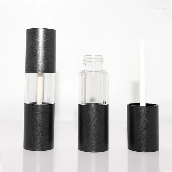 Botellas de almacenamiento 20pcs/lote Tubos de brillo de labios vacío Muestra 5 ml mini pequeños contenedores de maquillaje de plástico transparente de viaje para mujeres cosméticas