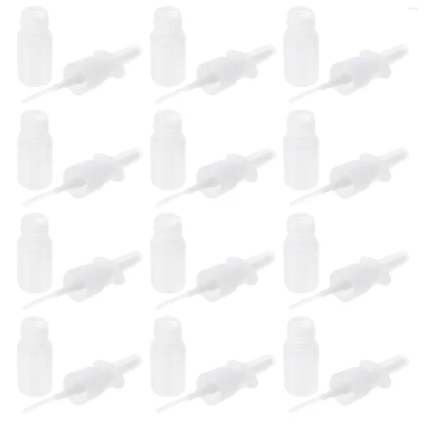 Bouteilles de stockage 20 pièces bouteille de distribution nasale Portable injection directe flacon pompe nettoyant pulvérisateur de lavage pour hommes 10ML