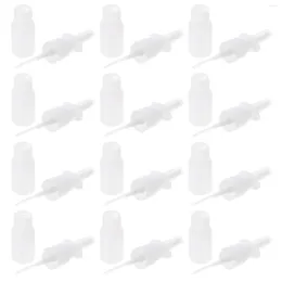 Bouteilles de stockage 20pcs nez nasal pulvérisateur pompe brouillard vaporisateur bouteille rechargeable pour les applications de lavage d'eau saline distribution (10 ml)