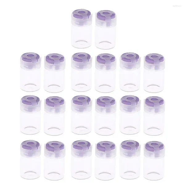 Bouteilles de rangement 20pcs pro scellé borosilicate viaux en verre transparent