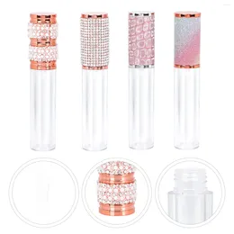 Bouteilles de rangement 20pcs tubes de brillant à lèvres rechargeables portables sous 5 ml
