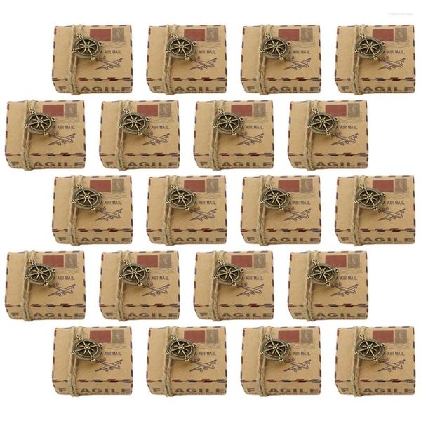 Bouteilles de rangement 20pcs Favors de mariage Box Paper Candies Party Delate Candy Biscuits