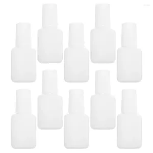 Opslagflessen 22 stks Lege Top Coat Fles Nagellak Pot Monsters Potten 10 ml Met Borstel