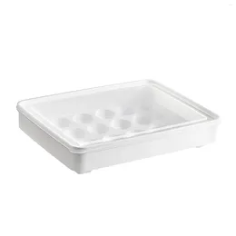 Bouteilles de stockage 24 grilles organisateurs de réfrigérateur à œufs couvercles transparents supports polyvalents pour conteneurs d'œufs pour comptoir de cuisine de réfrigérateur