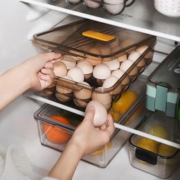 Bouteilles de rangement 24 grilles, boîte à œufs au réfrigérateur, support de conservation des produits frais, cuisine japonaise, plateau de finition spécial Anti-chute