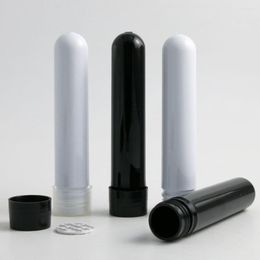 Opslagflessen 24 x 20 ml 20 g promotie Plastic lege masker fles vrouwen cosmetische container zwarte witte snoeppot testbuis navulbare buizen