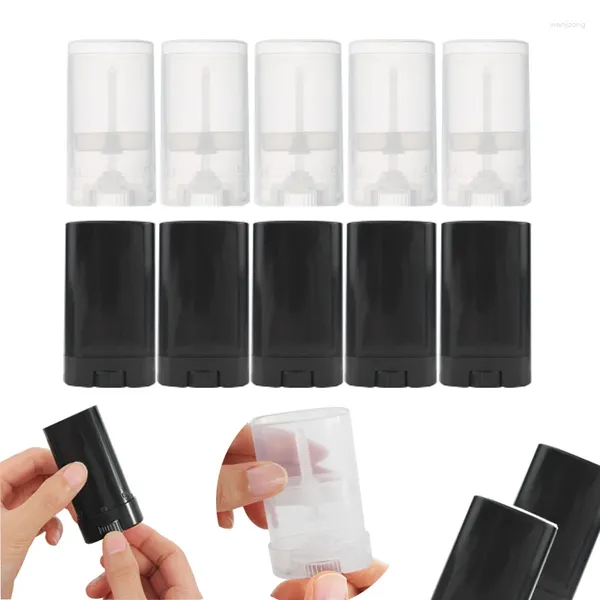 Bouteilles de rangement 24pcs 15 ml de tube à lèvres tube brillant à rouge à lèvres en plastique Pilte de parfum vide Réodorant Conteneur de maquillage de bouteille rechargeable