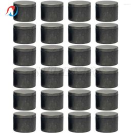 Bouteilles de stockage 24 pièces, pots de bougies de 4oz, conteneurs avec couvercles en étain pour la fabrication de bougies, artisanat d'art et cadeaux