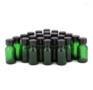 Bouteilles de rangement 24pcs / lot 15cc Eye Serum Bouteille d'huile essentielle 10 ml Récipient cosmétique pour parfum de toner de soins de la peau
