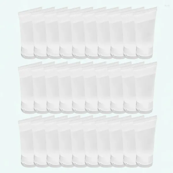 Bouteilles de stockage 25 pièces pour shampooing dentifrice Tube Lotion blanc rechargeable voyage