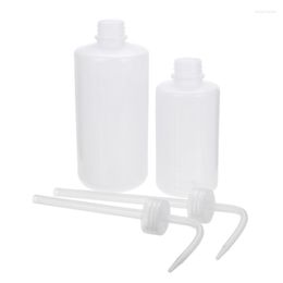 Bouteilles de stockage 250/500/1000 ml en plastique bouteille à presser Sauce huile distributeur d'eau diffuseur plante fleur arrosage avec longue buse