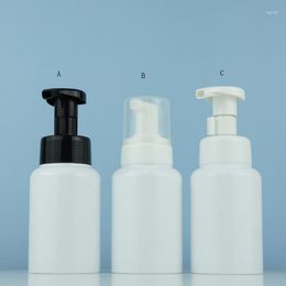Bouteilles de stockage 250ML Distributeur de savon en plastique blanc Bouteille Pompe à mousse rechargeable Mousses Emballage liquide SN760
