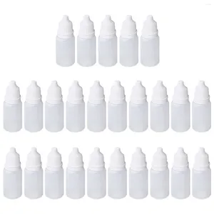 Opslagflessen 25 stks 10 ml 15 ml herbruikbare container Essentiële olie druppelaar fles Oogvloeistof Lege Squeezable Portable Travel Organizer