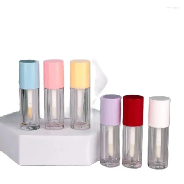 Bouteilles de stockage 25pcs Tubes de brillant à lèvres vides 2ml Mini mignon coloré rouge blanc rose jaune violet bleu couvercle maquillage conteneurs en plastique brillant à lèvres