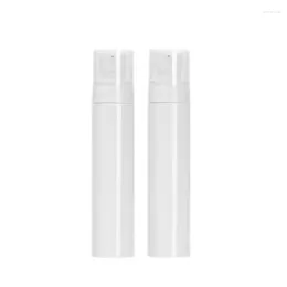 Bouteilles de rangement 25pcs Bouteille de compagnie en plastique blanc vide 100 ml Cosmetic Emballage Container Pump Pumple Porable Refipillable