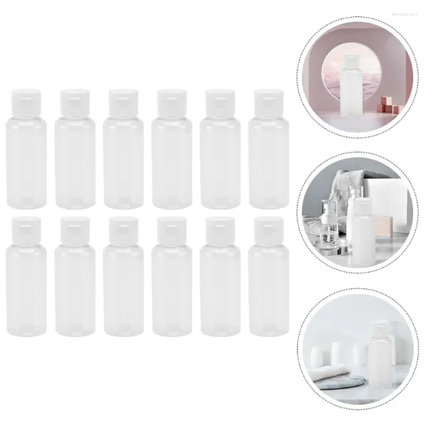 Bouteilles de rangement 25pcs voyage vide rechargeable sous-flip-ouverte conteneurs de cosmétiques