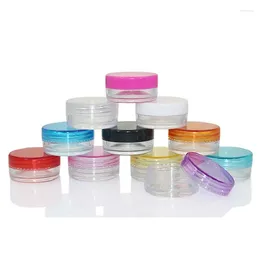 Bouteilles de rangement 2G JAR PLAST CRAME ROND BOTTE COSMETIQUE CONTAGNEMENT EMPORT