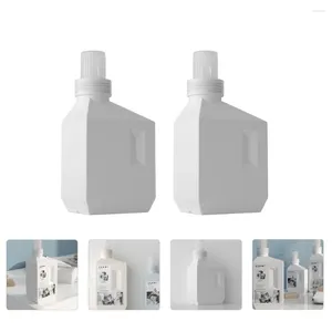 Botellas de almacenamiento 2 piezas de detergente limpio Sub loción recargable Jabón de gran capacidad para viajes de baño