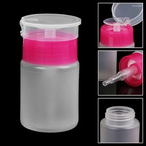 Opslagflessen 2 stks draagbare 60 ml lege plastic nagellak remover Alochol Liquid Press Pumping Dispenser Bottle voor kunst UV -gel of make -up
