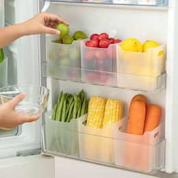 Aufbewahrungsflaschen, 2 Stück, Kühlschrankbox, Kühlschrank, Seitentür, Lebensmittel-Frischboxen, Gemüse, Obst, separater Behälter, Küchenschrank-Organizer