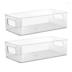 Bouteilles de rangement 2 pièces réfrigérateur garde-manger empilable acrylique transparent