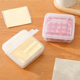Bouteilles de stockage 2 pièces boîte à tranches de fromage transparente avec couvercle réfrigérateur récipient à beurre fruits légumes frais-garde organisateur étui