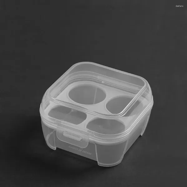 Bouteilles de stockage 3/4/8 grille carton d'oeufs avec couvercle bac à légumes boîte de protection empilable gardien sans BPA chariot portable pour camping pique-nique