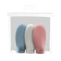 Opslagflessen 3/4 stcs/Set Noordse syle Travel Refilleerbare flesset Portable essentie Shampoo douchegelcontainer kan het vliegtuig dragen