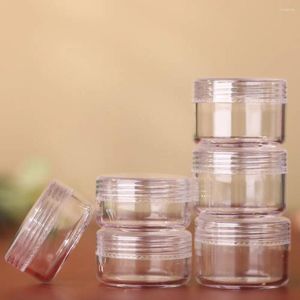 Bouteilles de rangement 3/5/10/15 / 20G Plastique transparent JAR VOYAGE PORTABLE MINI DISTRIBUTION COSMETI