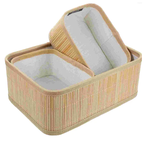 Bouteilles de rangement 3 PCS BAMBOO PAISTEUR ORGANISANT LES VOITS RÉSABÉRIST