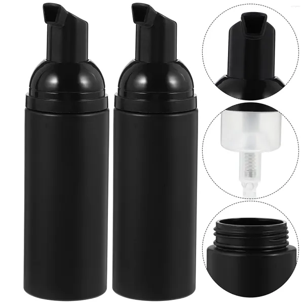 Bouteilles de rangement 3 pcs contenant bouteille de bulle manquer le nettoyant à l'huile pour la pompe de lotion de cils pour le visage lotionment en plastique avec