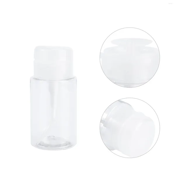 Botellas de almacenamiento 3 PCS Botella dispensadora Aceite de limpieza Contenedor de loción de viaje para removedor de maquillaje