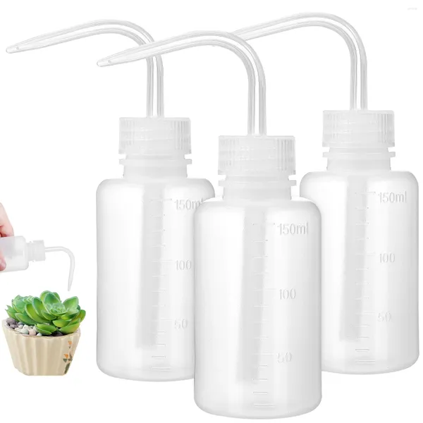 Bouteilles de stockage 3 pcs Bouteille de lavage en plastique Arrosage Lavage Condiment Squeeze Sauce Succulente ou