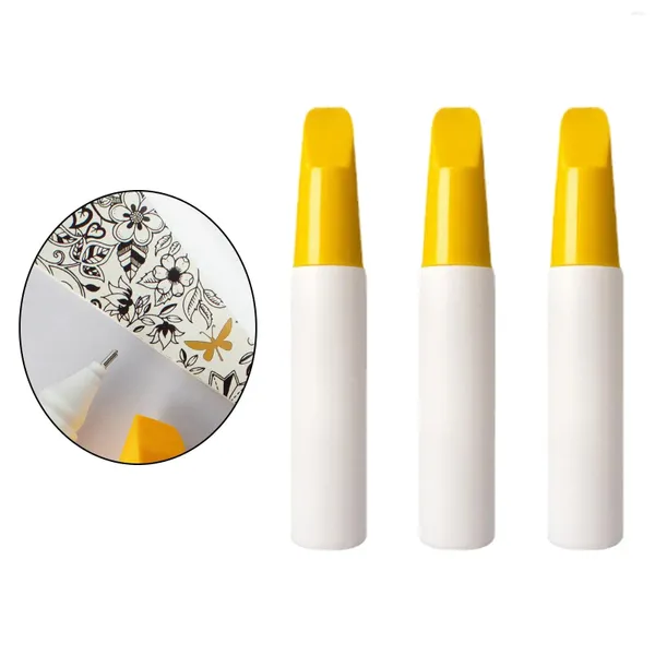 Botellas de almacenamiento 3 PCS Recarga portátil Pluma vacía Rod Car Scratch Markers Pinturas al óleo