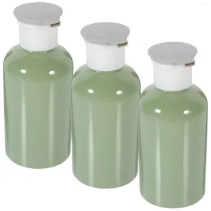 Bouteilles de stockage 3 pcs style occidental shampooing ensemble voyage dans la lotion de douche pour pompe en plastique