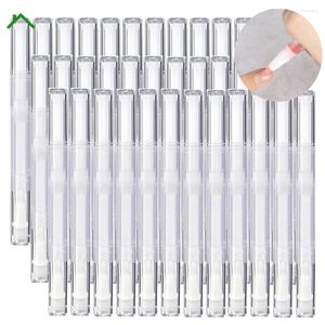 Bouteilles de stockage 30/40/50pcs vides cuticules huile torsion stylos 3ml stylo à ongles pointe de brosse croissance des cils tube liquide brillant à lèvres conteneur applicateurs