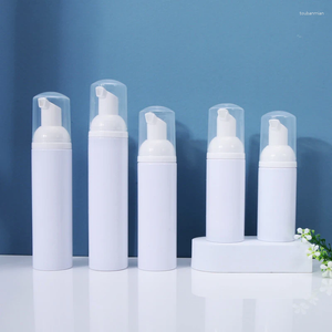 Storage Bottles 30/50/60ml Foaming Soap Bottle Empty Plastic Mousse Facial Cleanser Pump Refillable Lotion Shampoo Dispenser For Travel