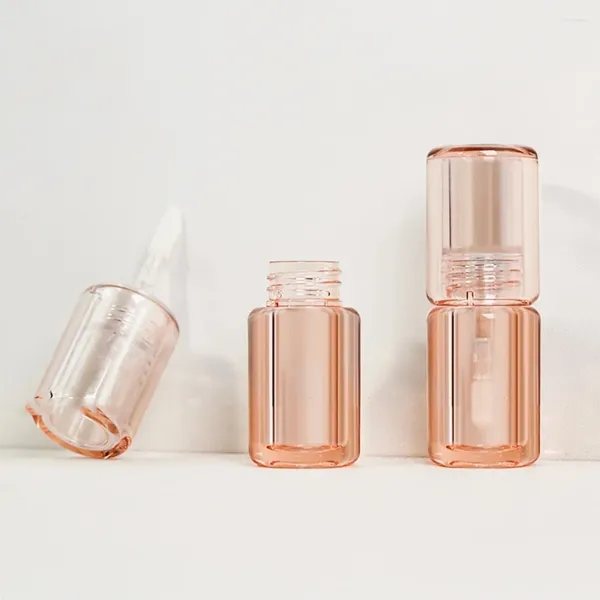 Botellas de almacenamiento 30/50 unids 3.5 ml Pequeño contenedor de brillo de labios cosmético con varita Vacío Plástico Líquido Lápiz labial Botella recargable Accesorio de muestra